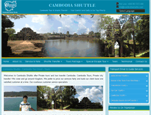 Tablet Screenshot of cambodiashuttle.com